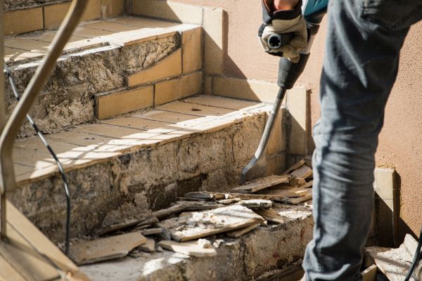 Concrete Stair Demolition in Port Orchard