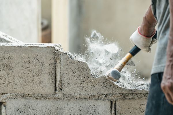 Block Wall Demolition in Port Orchard
